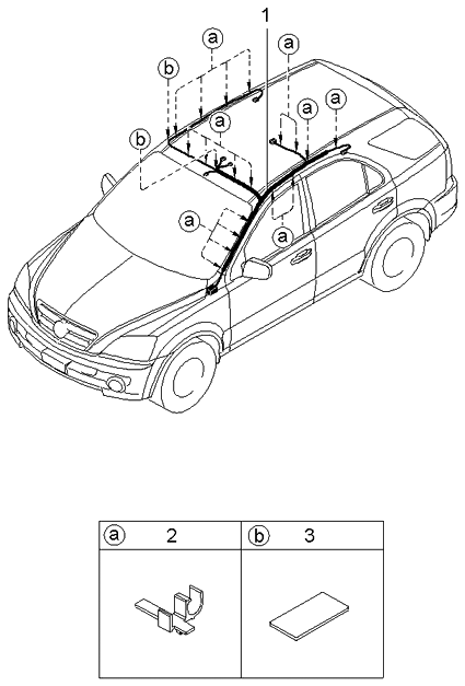Kia 916003E180 Wiring Assembly-Roof