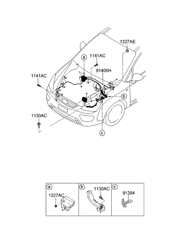 Kia 914881D612 Wiring Assembly-Control