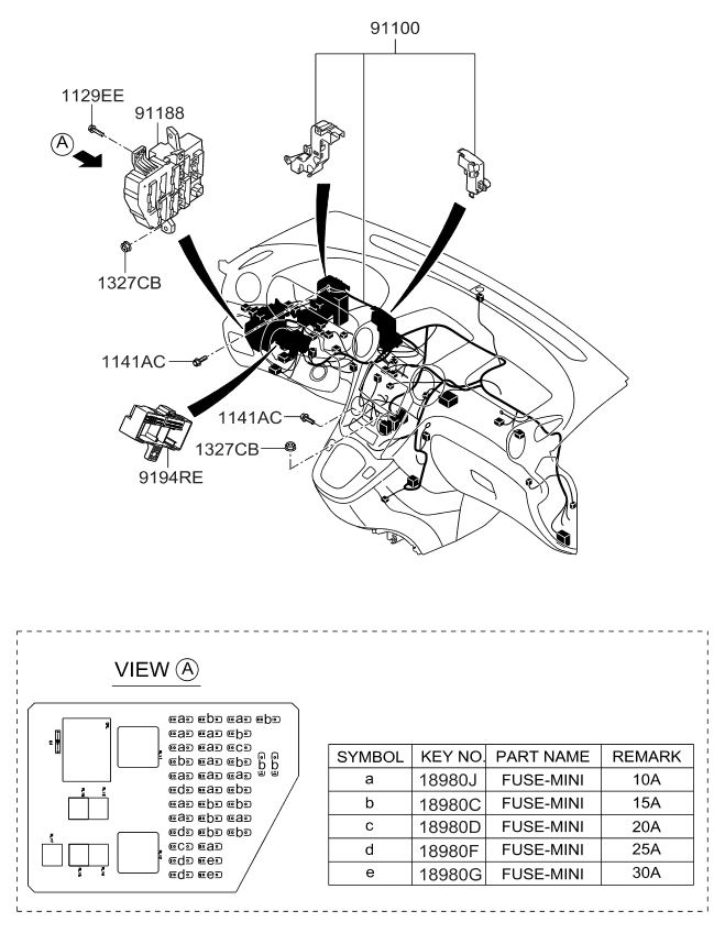 Kia 911211D281 Wiring Assembly-Main