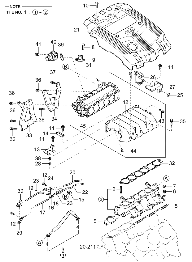 Kia 2922039715 Valve Assembly-Induction Control