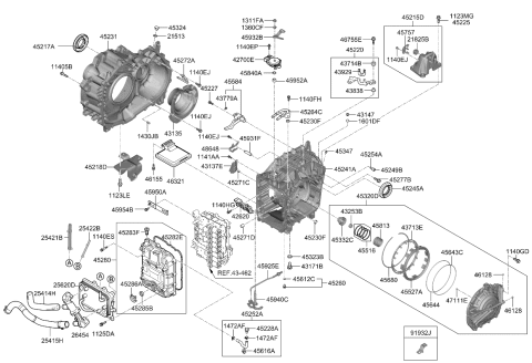 2023 Kia Sportage Auto Transmission Case Diagram