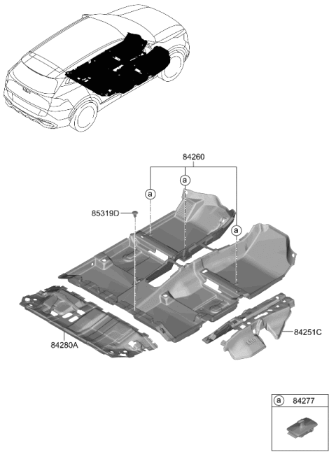 2023 Kia Sportage Covering-Floor Diagram