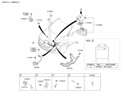 2016 Kia Sorento Wiring Assembly-Transmission GROUD Diagram for 91865C6010