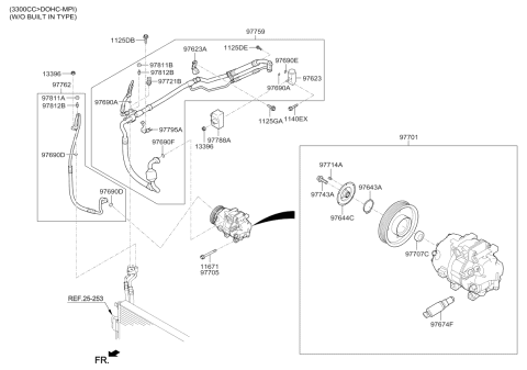 2015 Kia Sorento Air Condition System-Cooler Line Diagram 4