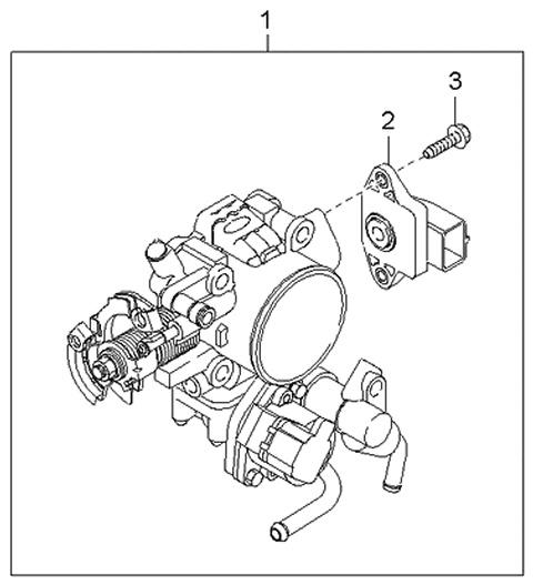 2004 Kia Sedona Body Assembly-Throttle Diagram for 3510039610
