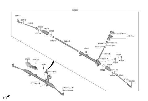 2024 Kia Seltos Rod Assembly-Tie Diagram for 56540K0000
