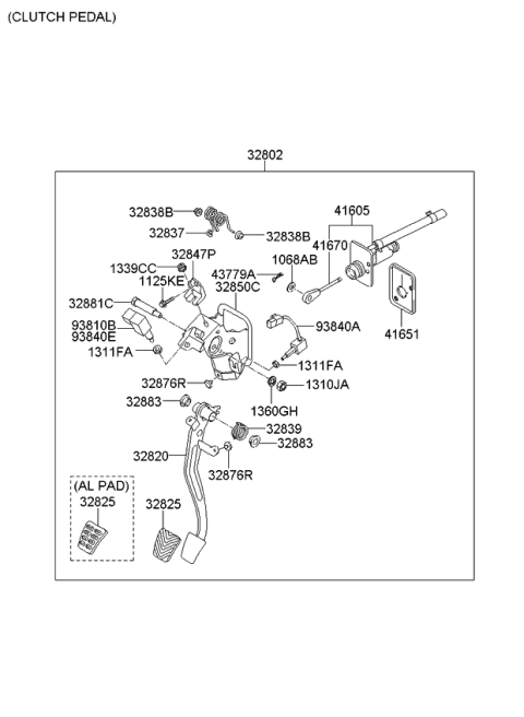 2011 Kia Forte Plate-Mounting Diagram for 328472H000