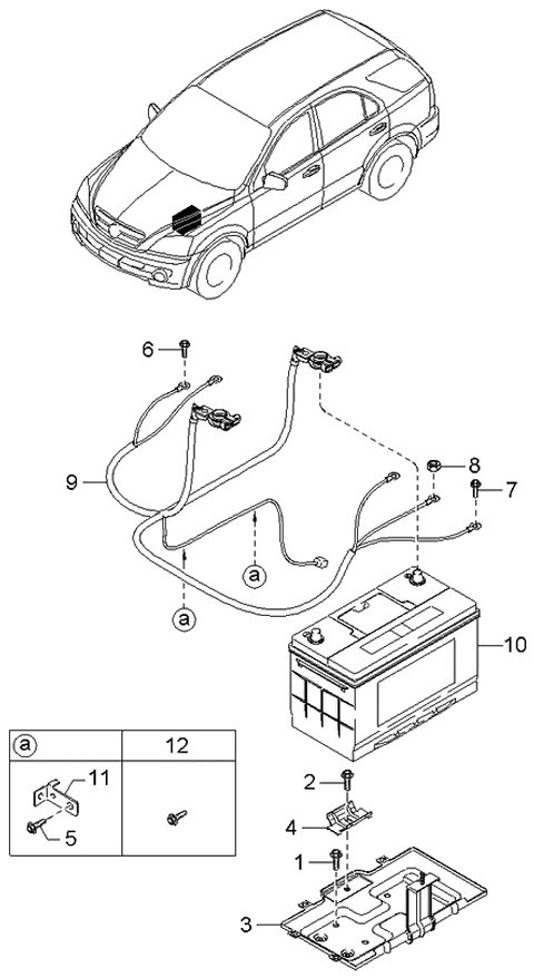 2003 Kia Sorento Bolt-Washer Assembly Diagram for 1129008183