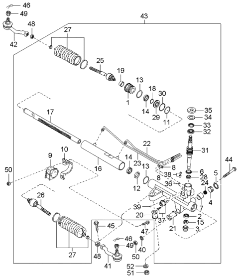 2006 Kia Sorento Piston Assembly Diagram for 577133E010