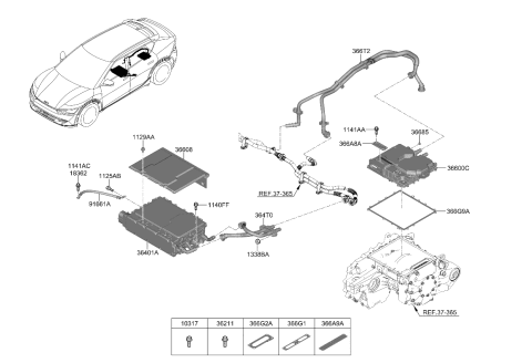 2022 Kia EV6 Electronic Control Diagram 2