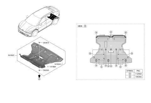 2022 Kia EV6 Rear Suspension Control Arm Diagram 3