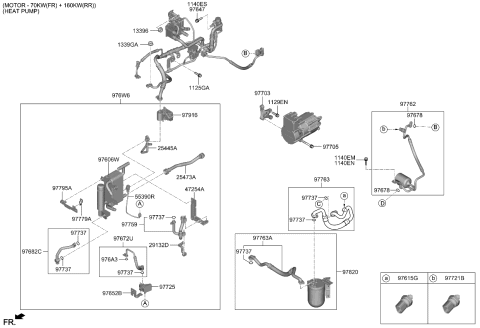 2023 Kia EV6 Air Condition System-Cooler Line Diagram 2