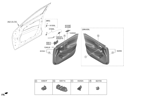 2023 Kia EV6 UNIT ASSY-POWER WIND Diagram for 93571CV360