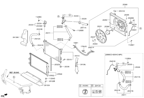 2012 Kia Soul Hose-Radiator,Upper Diagram for 254112K700