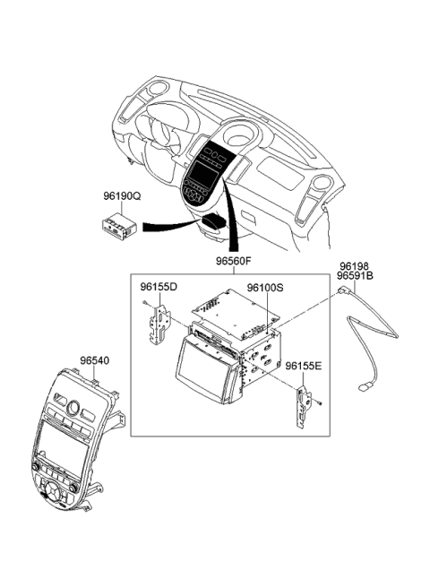 2013 Kia Soul Cable Assembly-Usb Diagram for 965952K000
