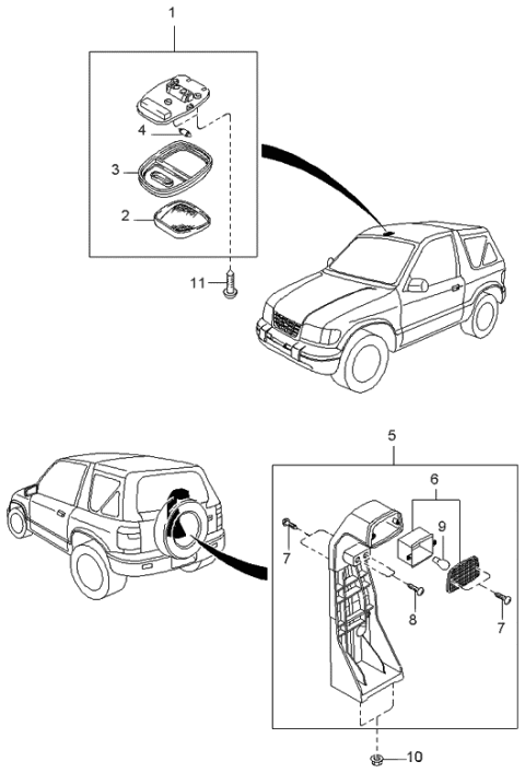 1997 Kia Sportage Screw-Tapping Diagram for K997690525