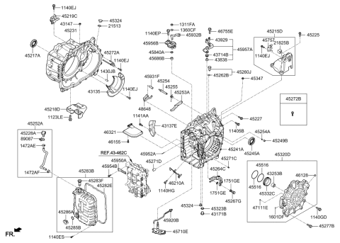 2020 Kia Sportage Auto Transmission Case Diagram 2