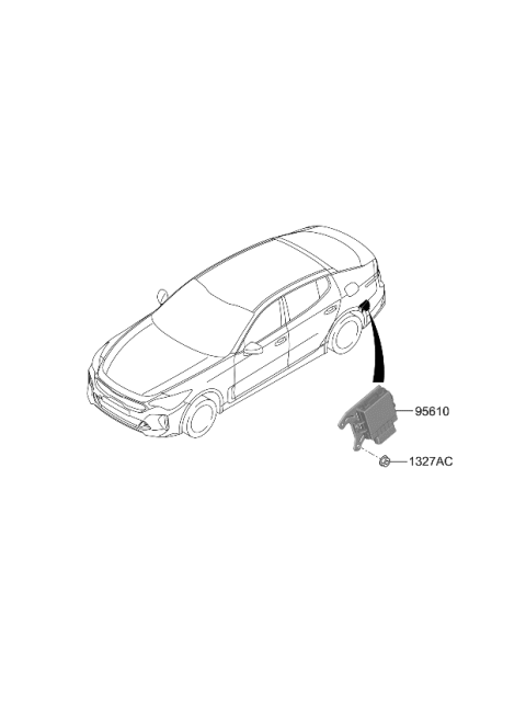 2023 Kia Stinger ABS Sensor Diagram