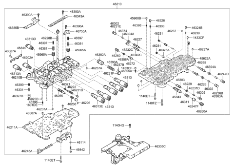 2023 Kia Stinger Transmission Valve Body Diagram 3