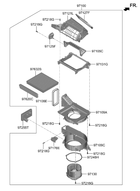 2022 Kia Stinger Heater System-Heater & Blower Diagram 2
