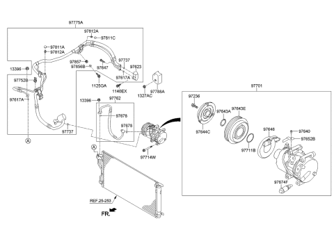 2014 Kia Sportage Compressor Assembly Diagram for 977012S502