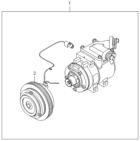 2001 Kia Sephia Compressor Diagram 1