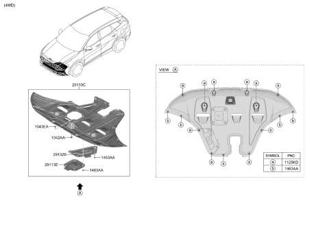 2023 Kia Sportage Under Cover Diagram 1