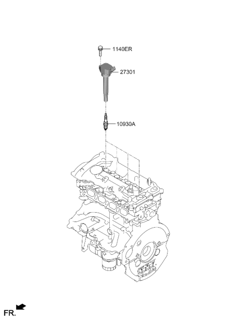 2023 Kia Sportage Spark Plug & Cable Diagram