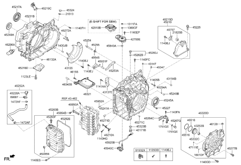 2023 Kia Sportage Auto Transmission Case Diagram 1