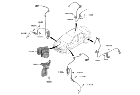 2021 Kia Forte Hydraulic Module Diagram