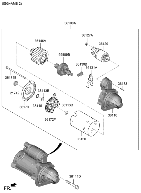 2022 Kia K5 Starter Diagram 2