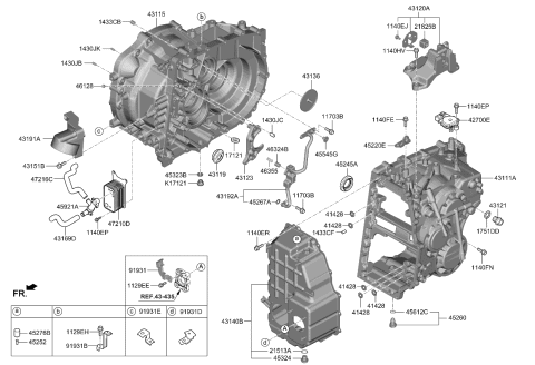 2024 Kia K5 Transaxle Case-Manual Diagram
