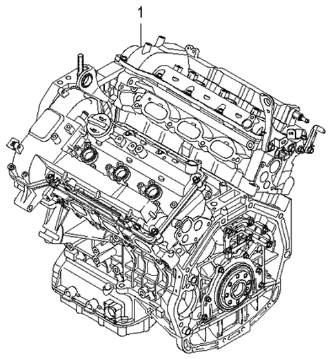 2006 Kia Sorento Sub Engine Assy Diagram