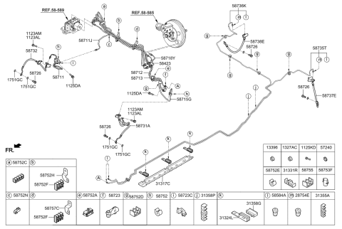 2016 Kia Sportage Connector Assembly Diagram for 587231G000