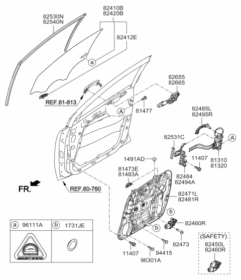 2016 Kia Sportage Motor Assembly-Front Power Diagram for 82450D9010