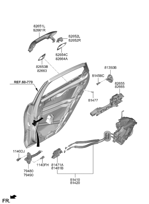 2022 Kia Forte Rear Door Locking Diagram