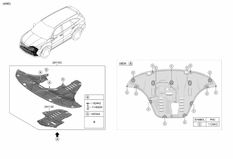 2021 Kia Sorento Under Cover Diagram 2