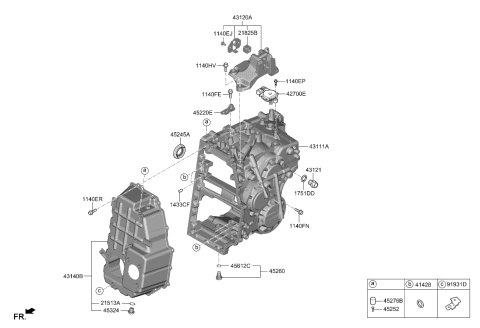 2022 Kia Sorento Transaxle Case-Manual Diagram 2