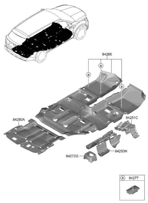 2022 Kia Sorento Covering-Floor Diagram