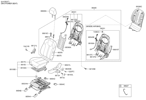 2023 Kia Sorento Seat-Front Diagram 3