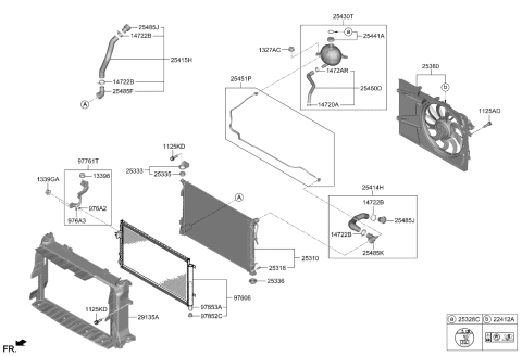 2023 Kia Carnival Hose Assembly-Radiator,U Diagram for 25414R0100