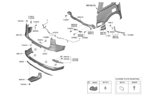 2022 Kia Carnival Lamp Assembly-Side T/SIG Diagram for 92405R0000