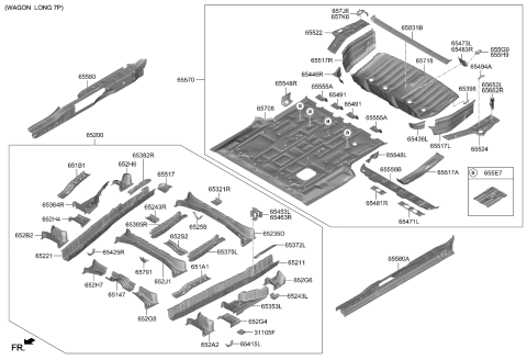 2024 Kia Carnival Panel-Floor Diagram 2