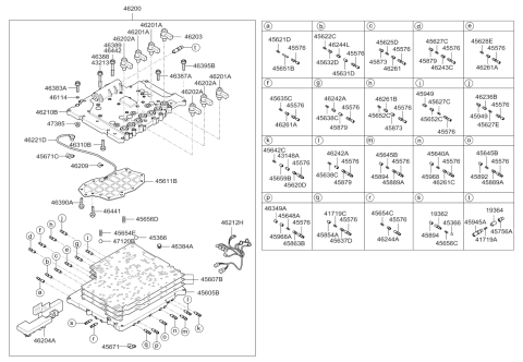 2010 Kia Borrego Oil Strainer Assembly Diagram for 462404C000
