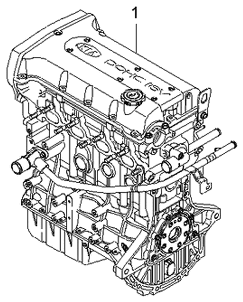 2002 Kia Spectra Sub Engine Assy Diagram