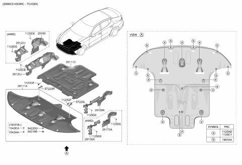 2021 Kia Stinger Under Cover Diagram 2