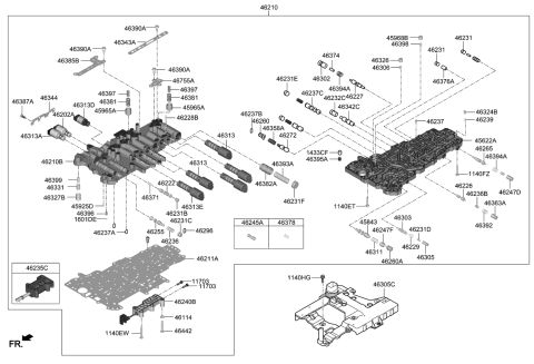 2021 Kia Stinger Transmission Valve Body Diagram 1