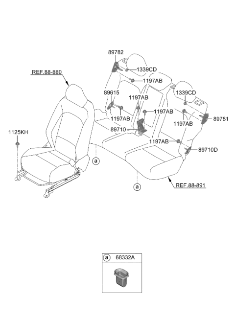 2023 Kia Soul Hardware-Seat Diagram