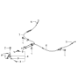 Diagram for 2005 Kia Spectra Parking Brake Cable - 597602F200