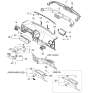 Diagram for Kia Spectra Steering Column Cover - 848512F000GW